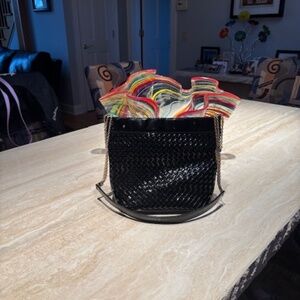 Bottega Veneta Black Patent Leather Bag